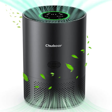 Chuboor Air Purifiers for Home Large Rooms up to 1200ft² H13 True HEPA Air Purifiers for Bedroom Dorm Room Pets with Air Quality Indicator Air Purifier Cleaner for DustSmokeOdorDanderPollen