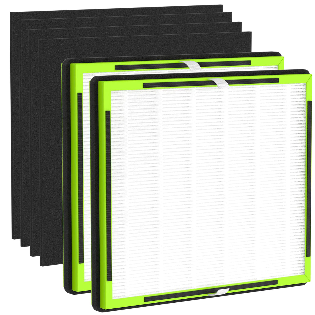 2 Packs IAf-H-100D Replacement Filters Compatible with Idylis AC-2118 AC2118 AC-2123 AC2123 IAP-10-280 IAP10280 Air Cleaner Purifier 2 H13 True HEPA Filter D and 4 Activated Carbon Pre-Filters