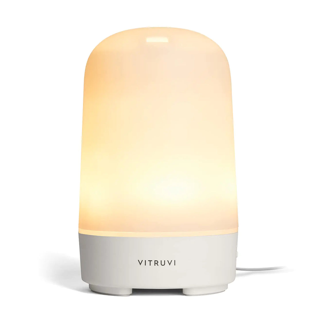 Vitruvi Glow Diffuser Ultrasonic Essential Oil Diffuser | Oil Diffuser Essential Oils Aromatherapy Diffuser | Diffusers for Home Kids Room Diffuser Room Decor (100 ml) White